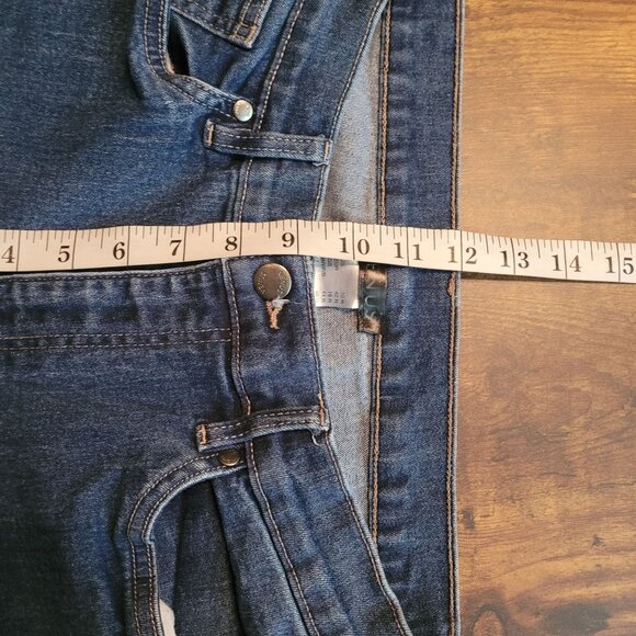 Venus Jeans Size 10 Bootcut Mid Rise Medium Dark Wash Stretch Western Denim - Picture 7 of 10